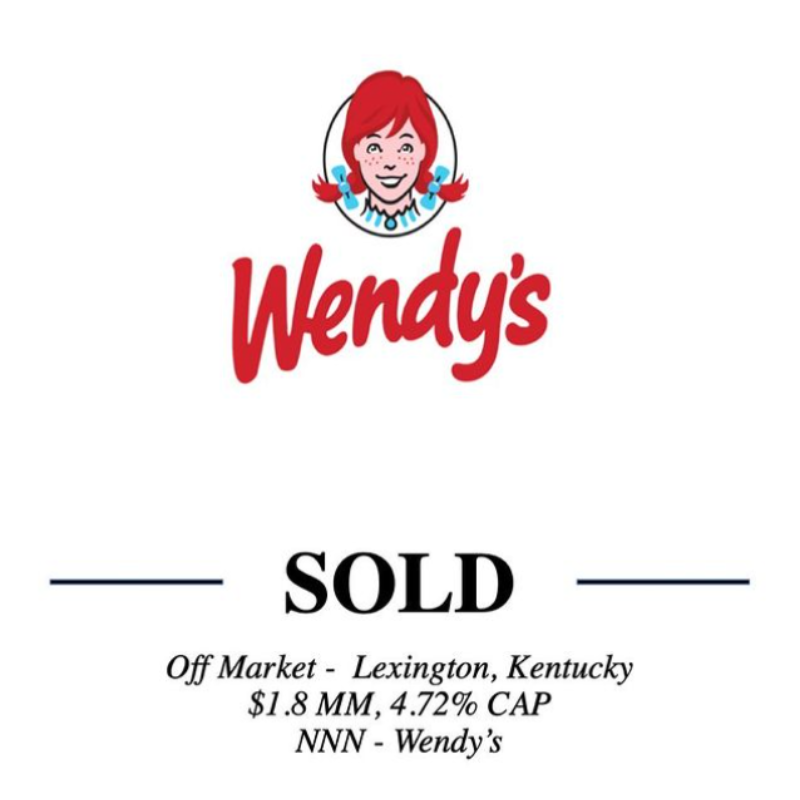 Sold this Off-Market NNN Wendy's in Lexington, KY